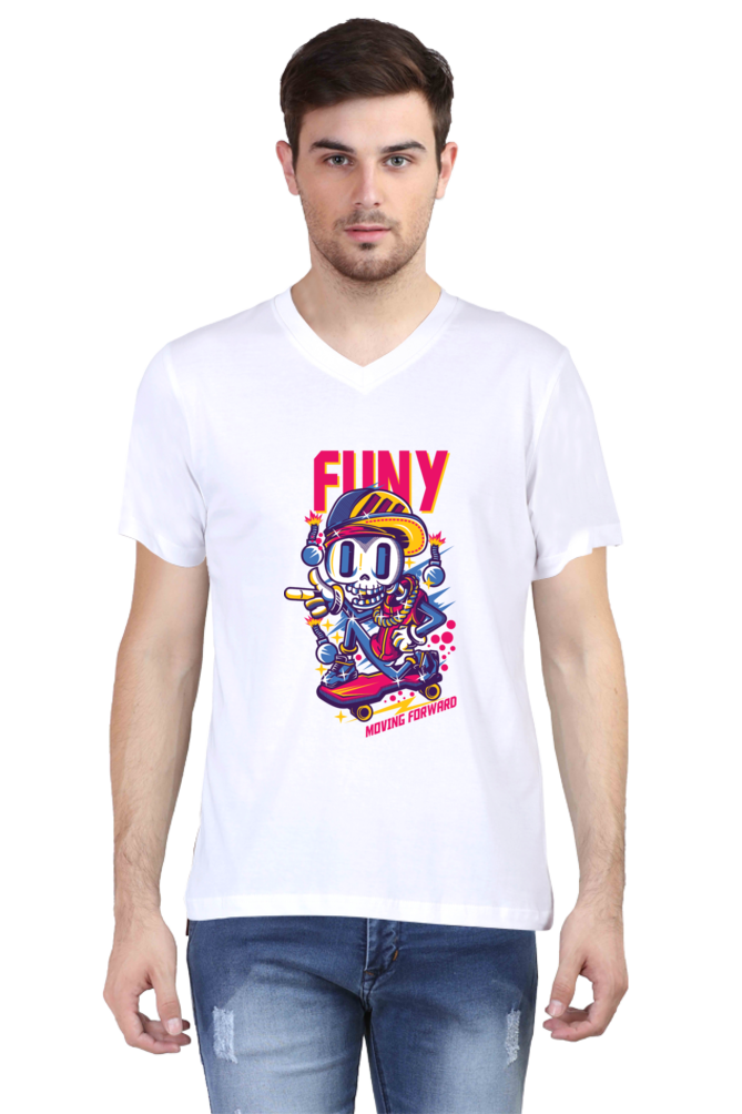 Male Vneck Half Sleeve - Funy