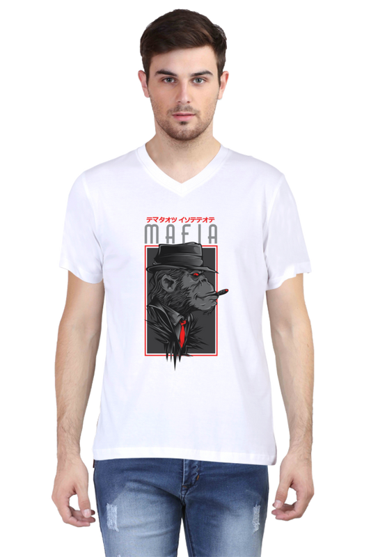 Male Vneck Half Sleeve - Mafia