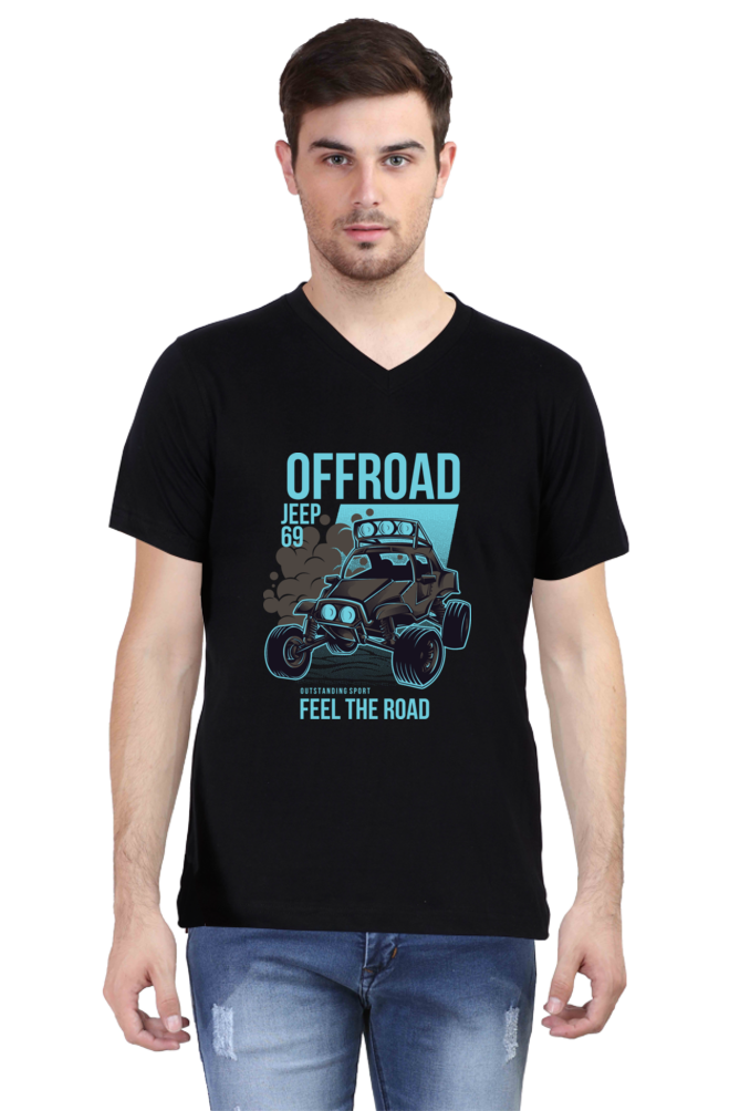 Male Vneck Half Sleeve - Offroad