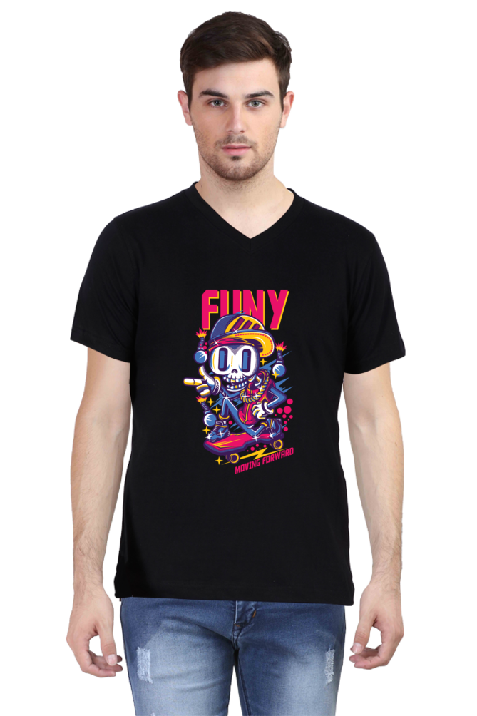 Male Vneck Half Sleeve - Funy