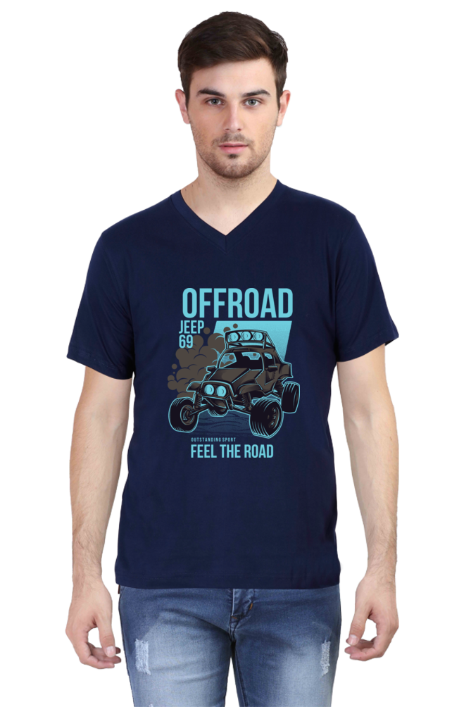 Male Vneck Half Sleeve - Offroad