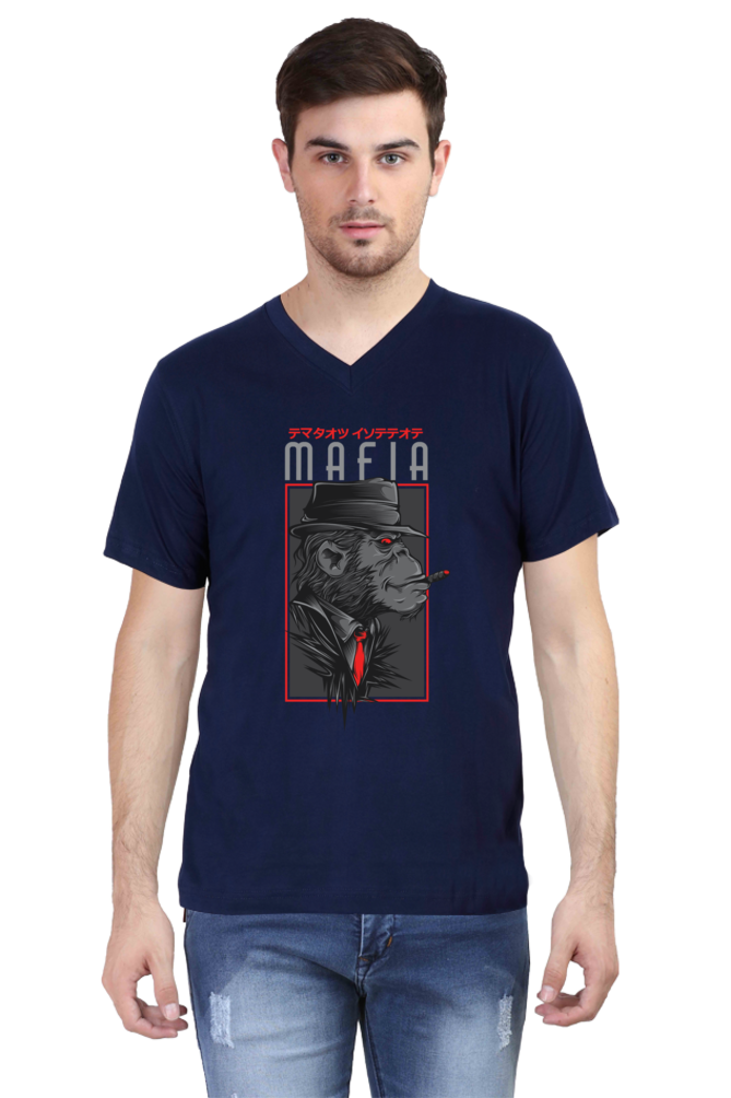 Male Vneck Half Sleeve - Mafia