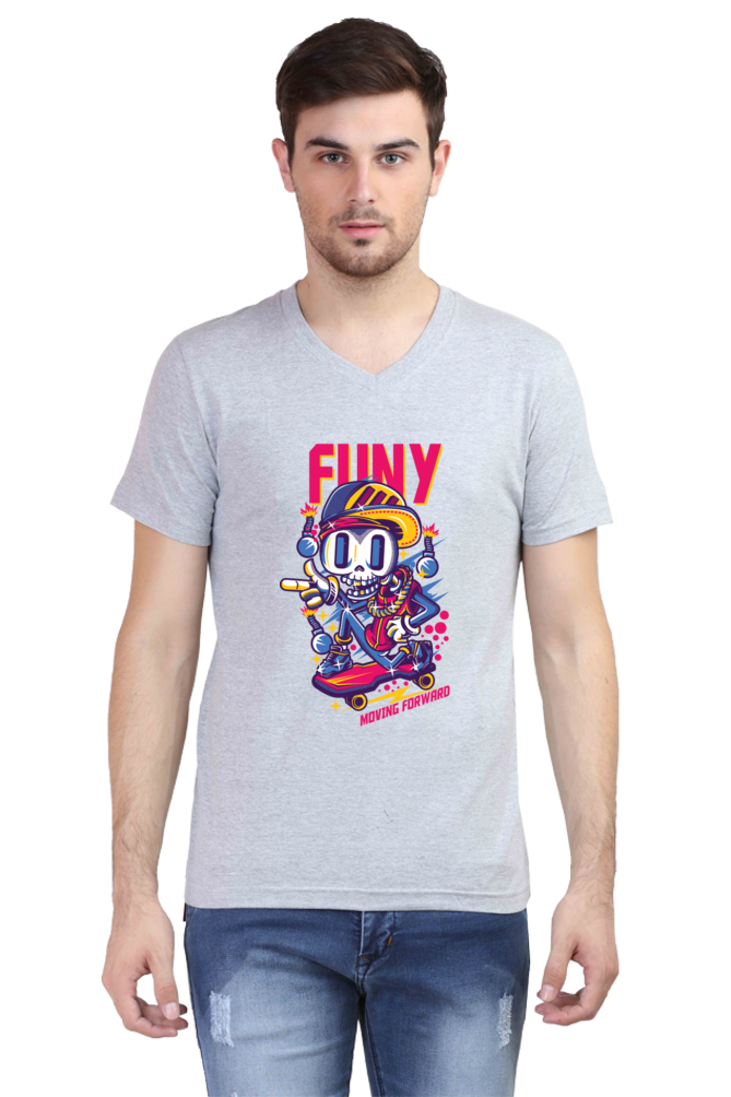 Male Vneck Half Sleeve - Funy