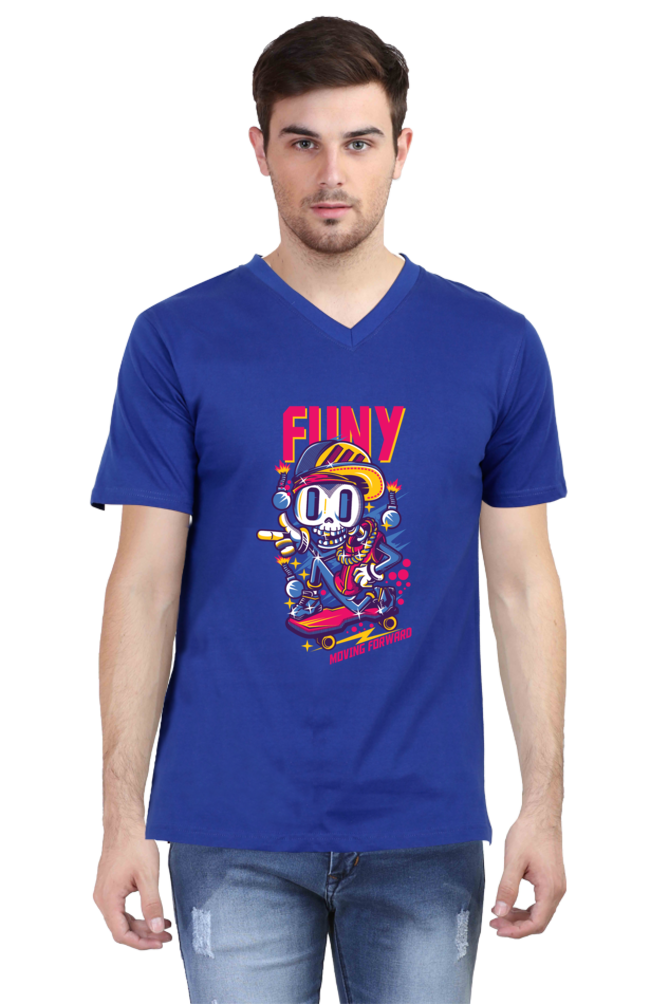 Male Vneck Half Sleeve - Funy