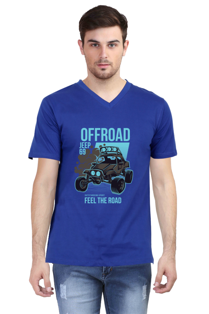 Male Vneck Half Sleeve - Offroad